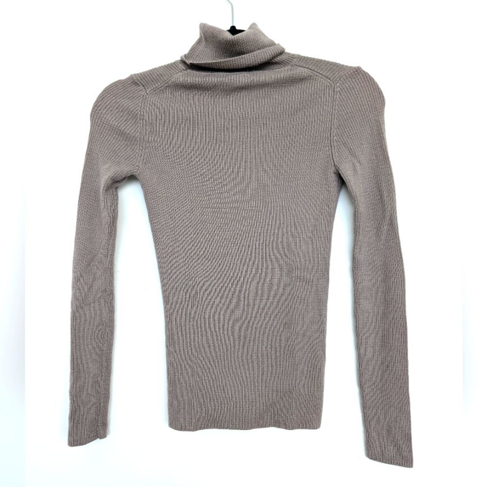 Bundle of 2 Uniqlo 100% Wool Ribbed Turtleneck Long Sleeves Sz XS